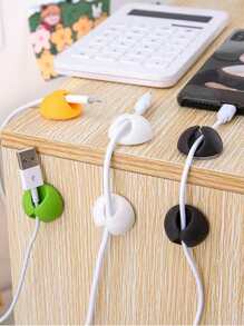 6 piezas fijador de cable de dato de color al azar - Multicolor - Ver 1