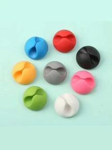 6 piezas fijador de cable de dato de color al azar - Multicolor - Ver 3