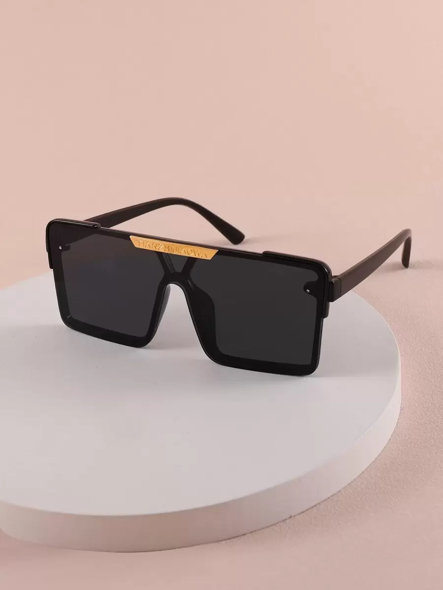 1 副时尚方形框架儿童眼镜，适合男孩和女孩，适合日常佩戴、旅行、派对和摄影道具