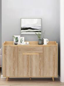 1入組木紋圖案牆紙 - 駝色 - 查看 6