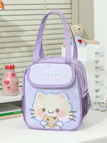 1 pieza Bolsa térmica con estampado de dibujos animados - Morado - Ver 1