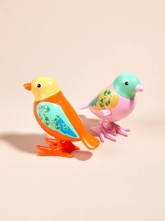 1入組隨機色小鳥設計寵物追逐玩具