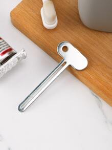 1 Dụng Cụ Vắt Kem Đánh Răng Bằng Thép Không Gỉ Có Thể Tái Sử Dụng, Sáng Tạo Màu Bạc Thiết Kế Chìa Khóa Bằng Tay Dụng Cụ Vắt Kem Đánh Răng - Bạc - Xem 2