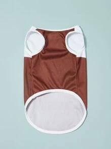 1pc Letter Graphic Pet Tank - Multicolor - View 5
