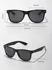 1pc Five-pointed Star Shaped Special Effect Light Source Diffraction Firework Party Glasses, Suitable For Watching Firework Performance And Christmas Music Festival Decoration, Fashionable Selfie Glasses - Black - View 8