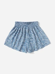 Soleia Ditsy Floral Shirred Waist Shorts