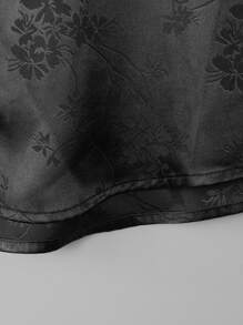 Manfinity Homme 男士花卉圖案提花襯衫