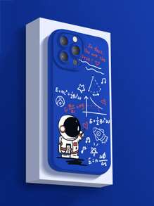 数学公司宇航员手机壳，兼容 13 Pro Max、小米和三星，带天使眼保护盖，国际版，非国内版 - 藍色 - 查看 2