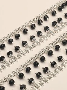إكسسوارات مجوهرات DIY بديكور حجر الراين - متعدد الألوان - مشاهدة 3