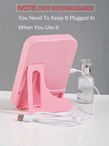 1 pieza Espejo de maquillaje con Luz - Blanco - Ver 6