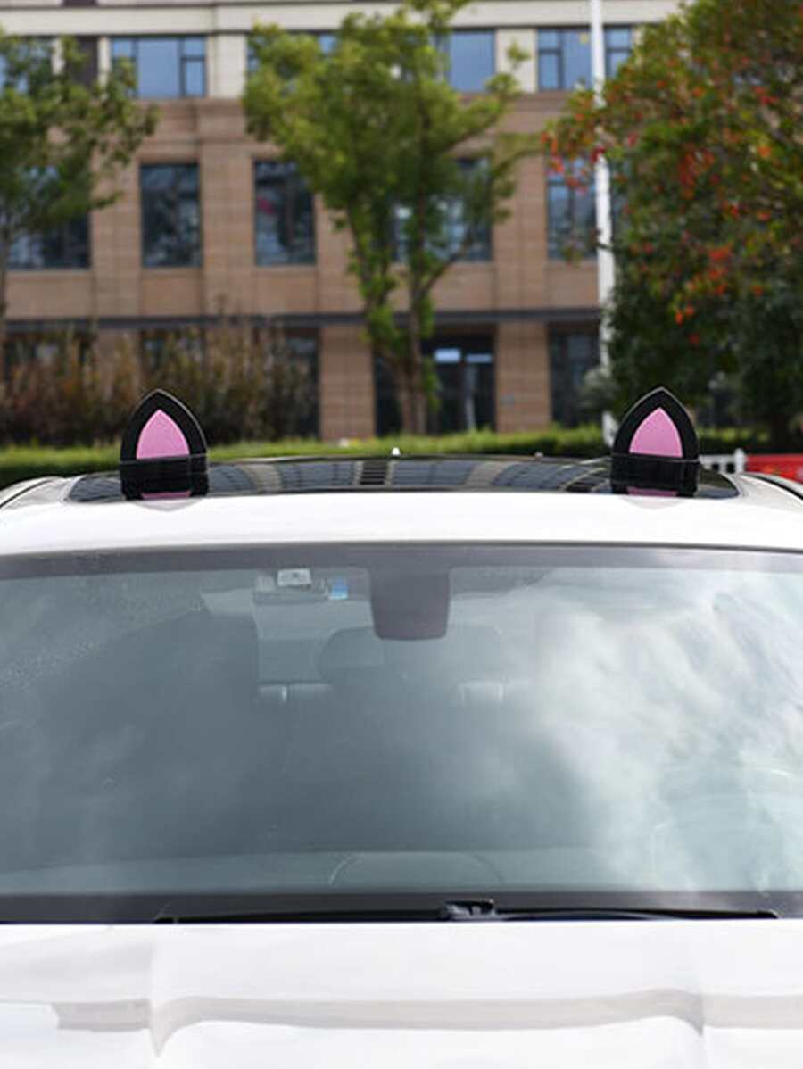 2入組貓耳設計車裝飾用品 - 彩色 - 查看 1
