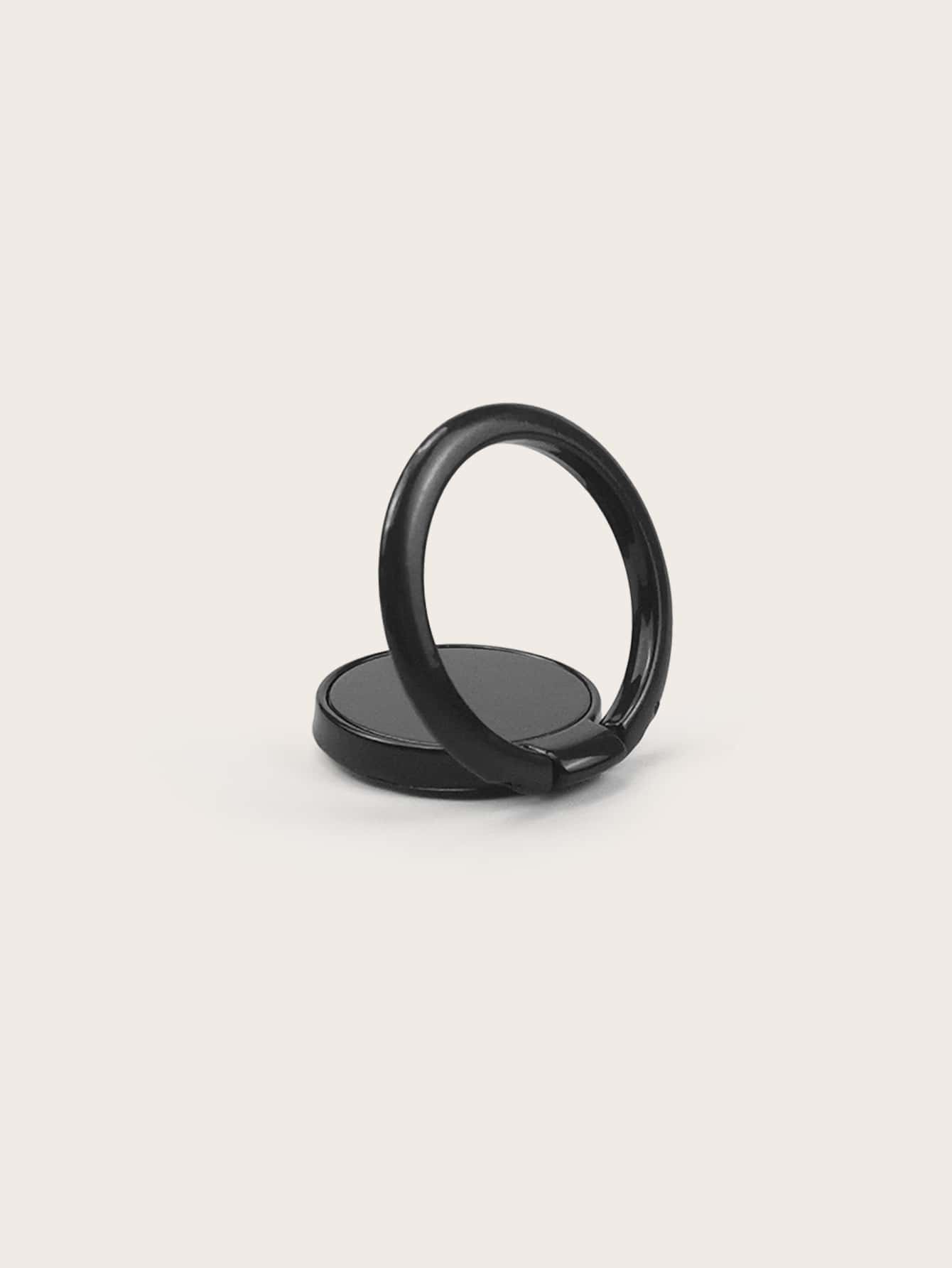 Rotatable Phone Ring Holder - Black - View 1