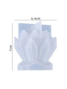 1pc Crystal Shaped Silicone Mold - White - View 3