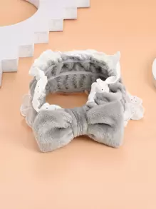 Bandă de baie cu fundă și decor din dantelă - Multicolor - Vizualizare 1