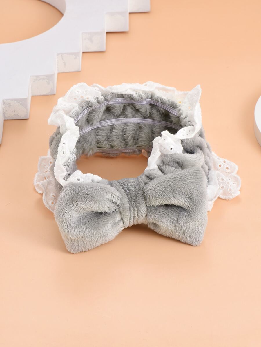 Bandă de baie cu fundă și decor din dantelă - Multicolor - Vizualizare 1