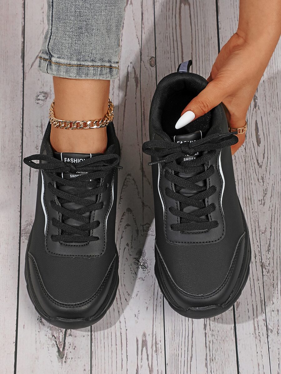 Zapatos de atletismo con cordón delantero - Negro - Ver 1