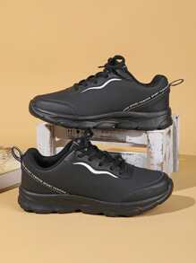 Zapatos de atletismo con cordón delantero - Negro - Ver 3