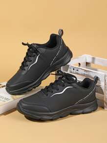 Zapatos de atletismo con cordón delantero - Negro - Ver 4