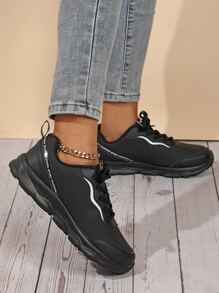 Zapatos de atletismo con cordón delantero - Negro - Ver 5