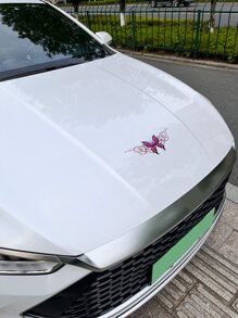 2張蝴蝶樣式汽車貼紙 - 彩色 - 查看 4