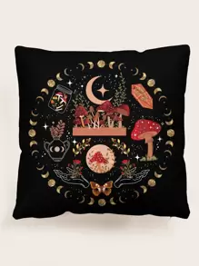 1 Nấm In Đệm Mà Không Chất Độn, hàng Ngày Polyester Vuông Ném Gối Cho Phòng Ngủ Ghế Sofa Trang Trí Nhà Cửa - Nhiều màu - Xem 1