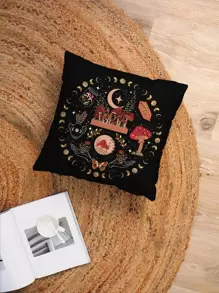 1 Nấm In Đệm Mà Không Chất Độn, hàng Ngày Polyester Vuông Ném Gối Cho Phòng Ngủ Ghế Sofa Trang Trí Nhà Cửa - Nhiều màu - Xem 5