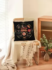 1 Nấm In Đệm Mà Không Chất Độn, hàng Ngày Polyester Vuông Ném Gối Cho Phòng Ngủ Ghế Sofa Trang Trí Nhà Cửa - Nhiều màu - Xem 6