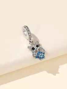 1 pieza colgante en forma de búho con diseño de diamante de imitación - Multicolor - Ver 3