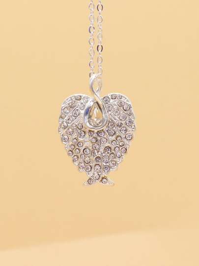 Rhinestone Decor Chain Necklace