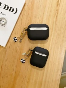 Túi đựng mặt dây chuyền tương thích với AirPods - màu đen - Xem 2