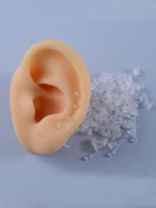 100pcs Men Silica Gel Ear Plug & 10pcs Ear Stick - White - View 1