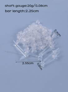 100pcs Men Silica Gel Ear Plug & 10pcs Ear Stick - White - View 3