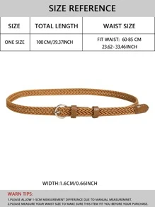 Thắt lưng dệt kim loại phong cách Boho cho áo khoác và váy - Phụ kiện du lịch biển cho nữ mùa thu, mùa đông, Halloween - Lạc đà - Xem 3