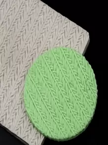 1 pieza Molde de silicona con diseño trenzado caramelo - Gris - Ver 1