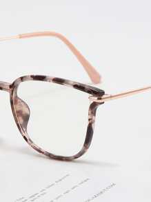 1 pieza Gafas casuales geométricas para mujer, estilo estudiantil para ir al trabajo, de moda - Multicolor - Ver 5