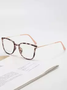 1 pieza Gafas casuales geométricas para mujer, estilo estudiantil para ir al trabajo, de moda - Multicolor - Ver 3