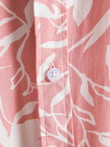 Manfinity RSRT Men Floral Print Shirt Without Tee - Baby Pink - View 6