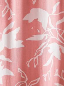 Manfinity RSRT Men Floral Print Shirt Without Tee - Baby Pink - View 4