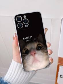 猫パターン スマホケース - マルチカラー - チェックする 1