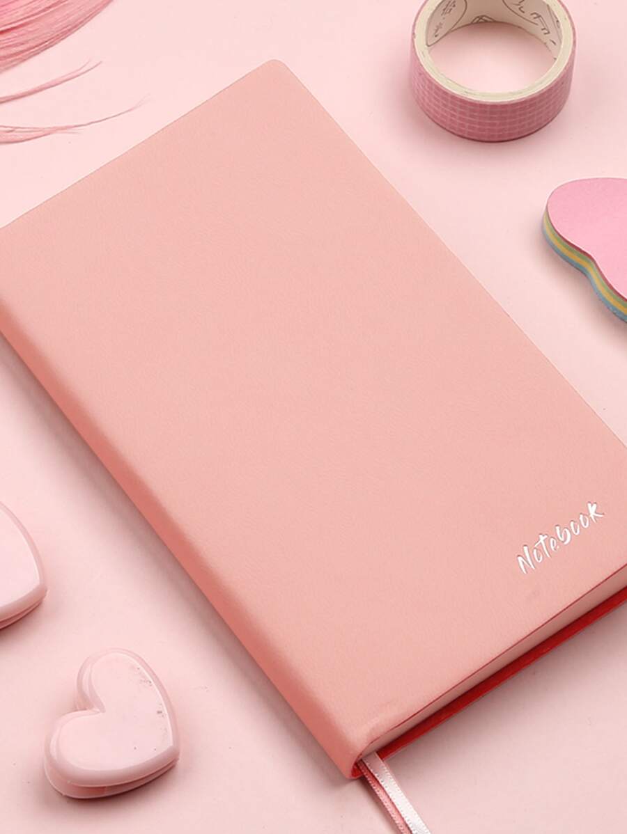 1pc Máy tính xách tay màu rắn - Hồng - Xem 1