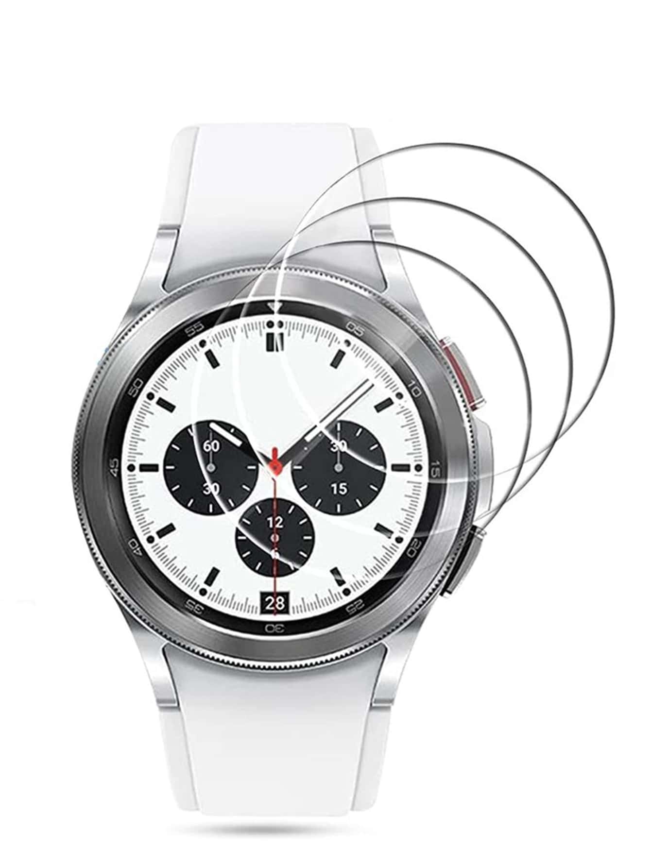 3入組屏幕保護膜適用於Samsung Galaxy Watch 4