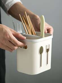1pc Multifunction Cutlery Drain Rack