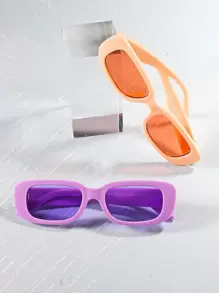 2副著色鏡片方框太陽鏡 - 彩色 - 查看 4