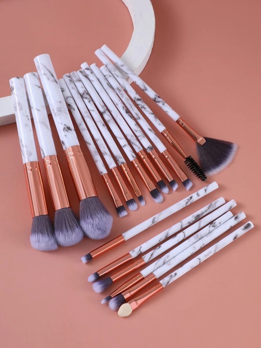 18pcs Makeup Brush Sets Premium Synthetic Hair Eyeshadow Blending Brush Sets Cosmetics Tools For Face And Eyes,Brush Set,Makeup Brush Kit,Make Up Brush Set,Make Up Set Complete,Makeup Brush Set,Complete Makeup Kit,Brush Kit,Brushes Makeup Set,Makeup Gift Set,Set - Light Grey - View 1