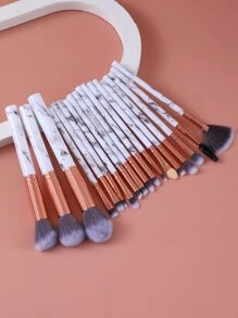18pcs Makeup Brush Sets Premium Synthetic Hair Eyeshadow Blending Brush Sets Cosmetics Tools For Face And Eyes,Brush Set,Makeup Brush Kit,Make Up Brush Set,Make Up Set Complete,Makeup Brush Set,Complete Makeup Kit,Brush Kit,Brushes Makeup Set,Makeup Gift Set,Set - Light Grey - View 2