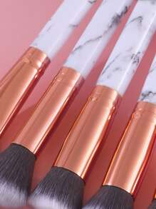 10支装大理石纹化妆刷套装，化妆刷套装，化妆刷组合，化妆刷套装，全套化妆工具，化妆刷套装，全套化妆工具，化妆刷组合，化妆刷套装，化妆礼盒套装 - 彩色 - 查看 4