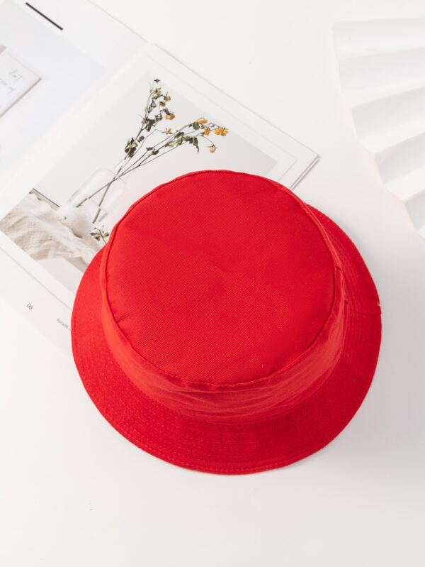 Solid Reversible Bucket Hat SHEIN USA