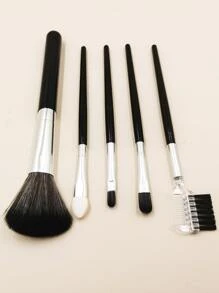 Bộ cọ trang điểm cầm tay 5 món gồm cọ má hồng, cọ phấn mắt và bộ cọ kết hợp giá cả phải chăng. Dụng cụ làm đẹp, cọ trang điểm/cọ mỹ phẩm, bộ cọ, bộ trang điểm, bộ cọ trang điểm hoàn chỉnh, bộ cọ trang điểm, bộ trang điểm đầy đủ, bộ cọ, bộ cọ trang điểm, bộ quà tặng trang điểm, bộ sản phẩm, quà tặng, cọ trang điểm chuyên nghiệp, bộ trang điểm hoàn chỉnh. - màu đen - Xem 2