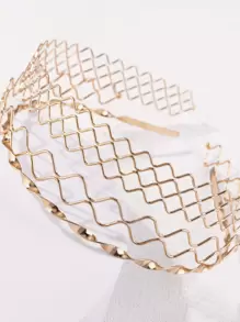 Street 3pcs Hollow Out Twist Design Headband,Gold Head Piece,Hairband,Hair Hoop Headbands Hair Accessories Head Accessories - Gold - View 4