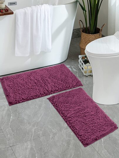 1pc Solid Color Anti-Slip Water Absorbent Bathroom Floor Mat Home Bathroom Decor Bath Rug Floor Carpet Outdoor Rug Door Mat Fall Decor Bathroom Accessories Back To School Entryway Decor